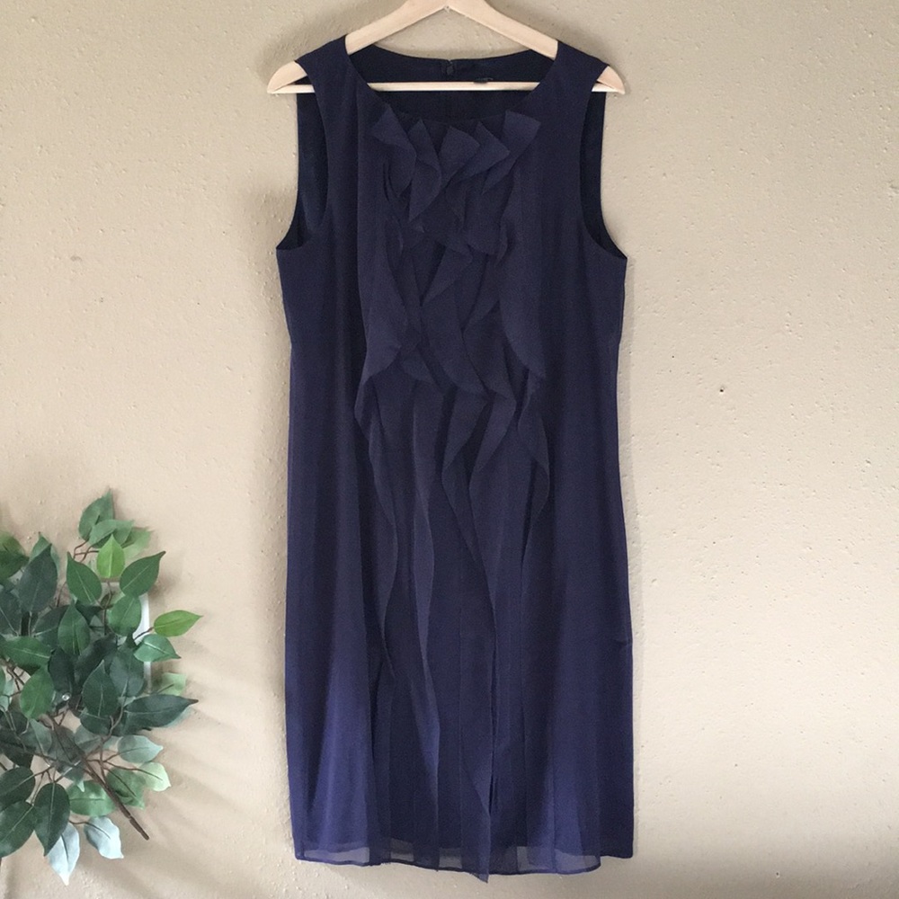 Ann Taylor Navy office dress